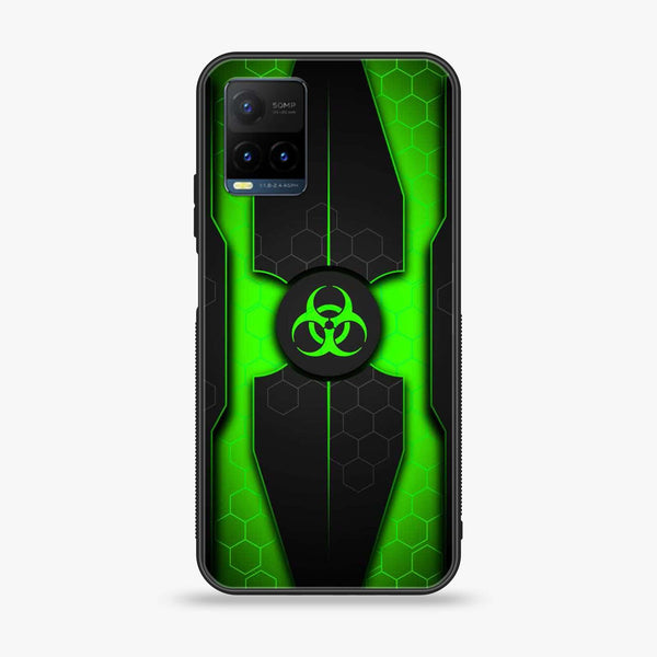 Vivo Y21 - Biohazard Sign Design 3 - Premium Printed Glass soft Bumper shock Proof Case CS-13935