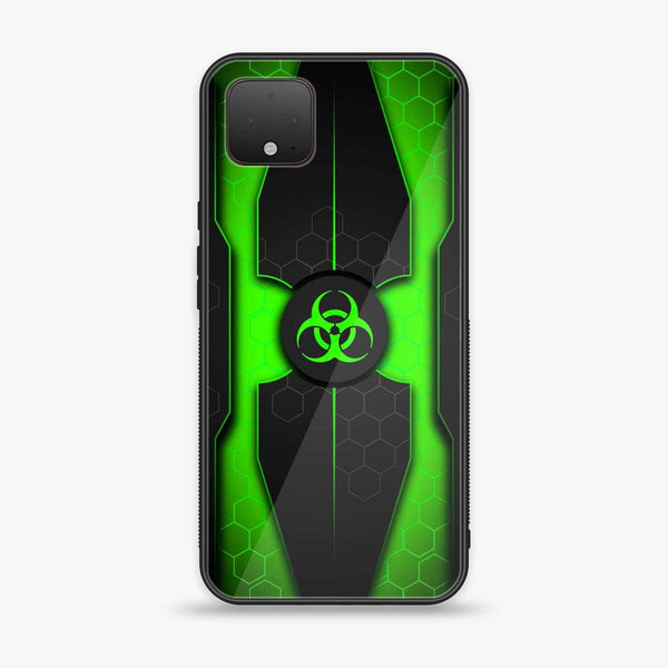 Google Pixel 4 XL - Biohazard Sign Design 3- Premium Printed Glass soft Bumper shock Proof Case