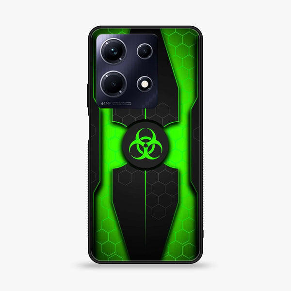 Infinix Note 30 - Biohazard Sign Design 3 - Premium Printed Glass soft Bumper shock Proof Case CS-20850