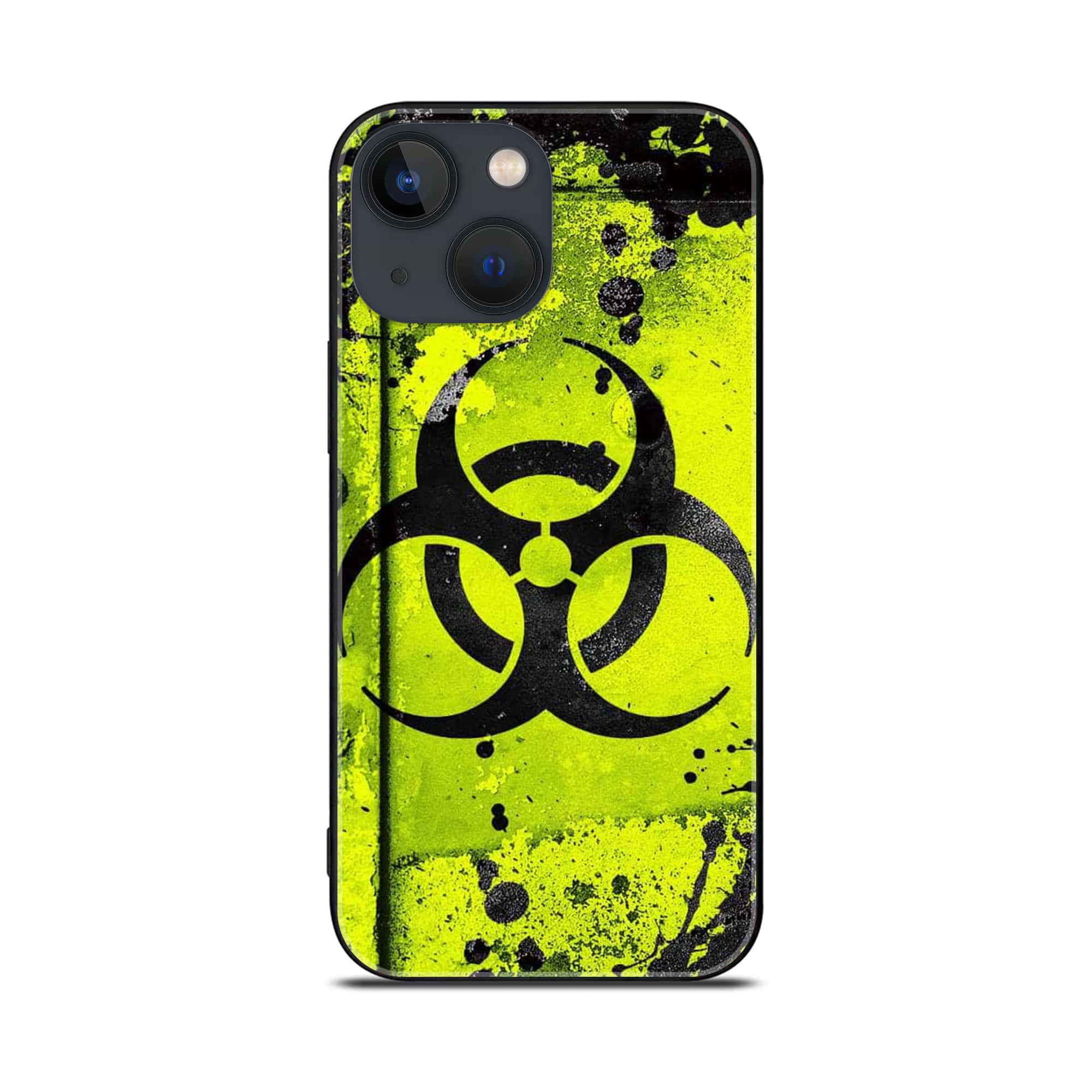 iPhone 14 Plus  - Biohazard Sign- Premium Printed Glass soft Bumper shock Proof Case
