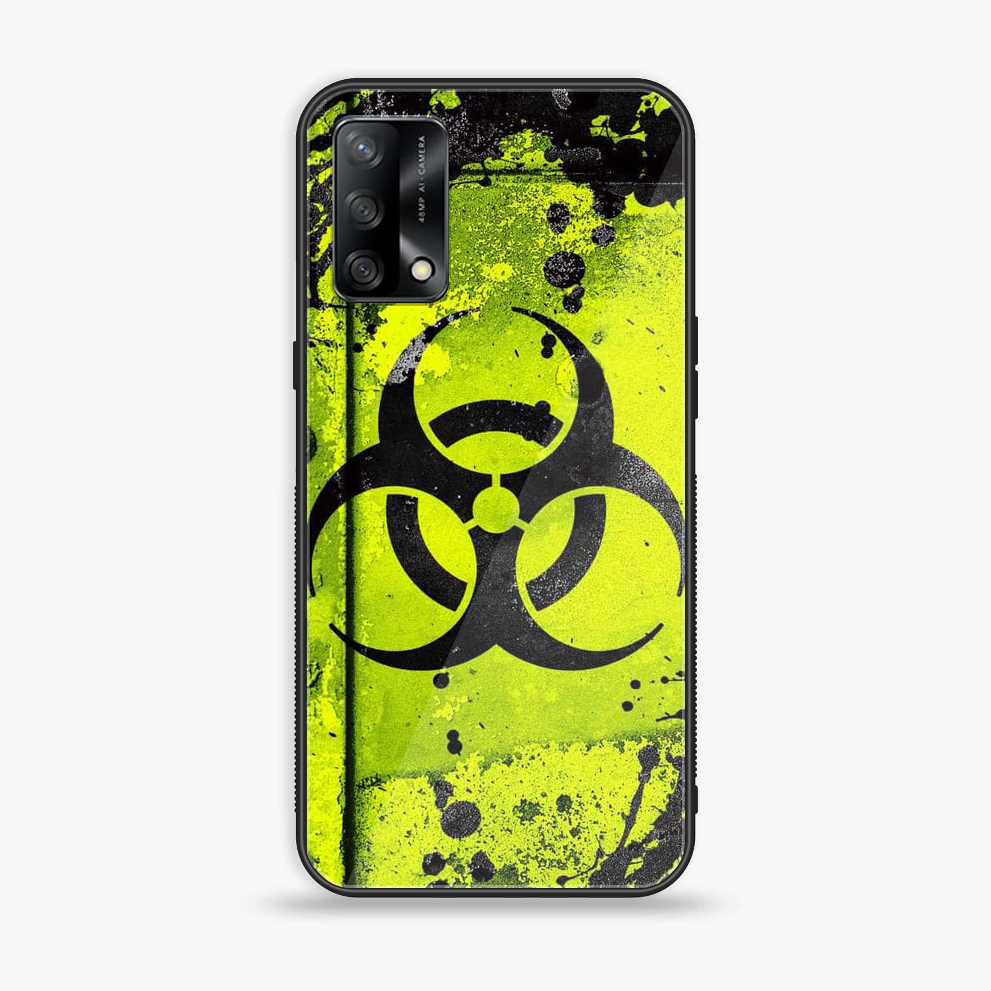 Oppo F19s - Biohazard Sign Series - Premium Metal Printed soft Bumper shock Proof Case