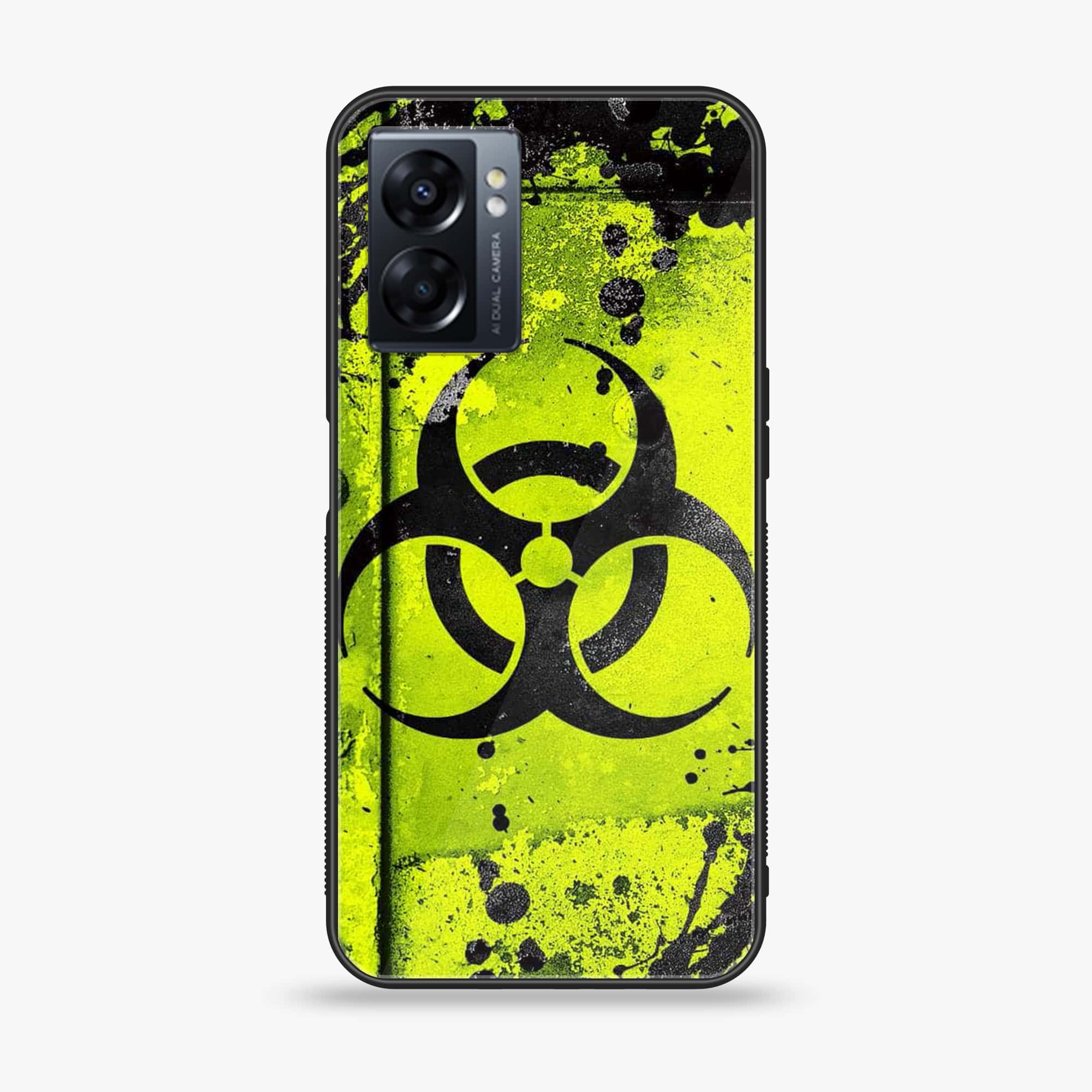 Oppo A77 4G - Biohazard Sign Series - Premium Metal Printed soft Bumper shock Proof Case