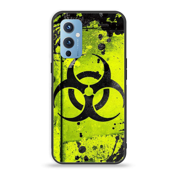 OnePlus 9 - Biohazard Sign Design 9- Premium Printed Glass soft Bumper shock Proof Case CS-47705