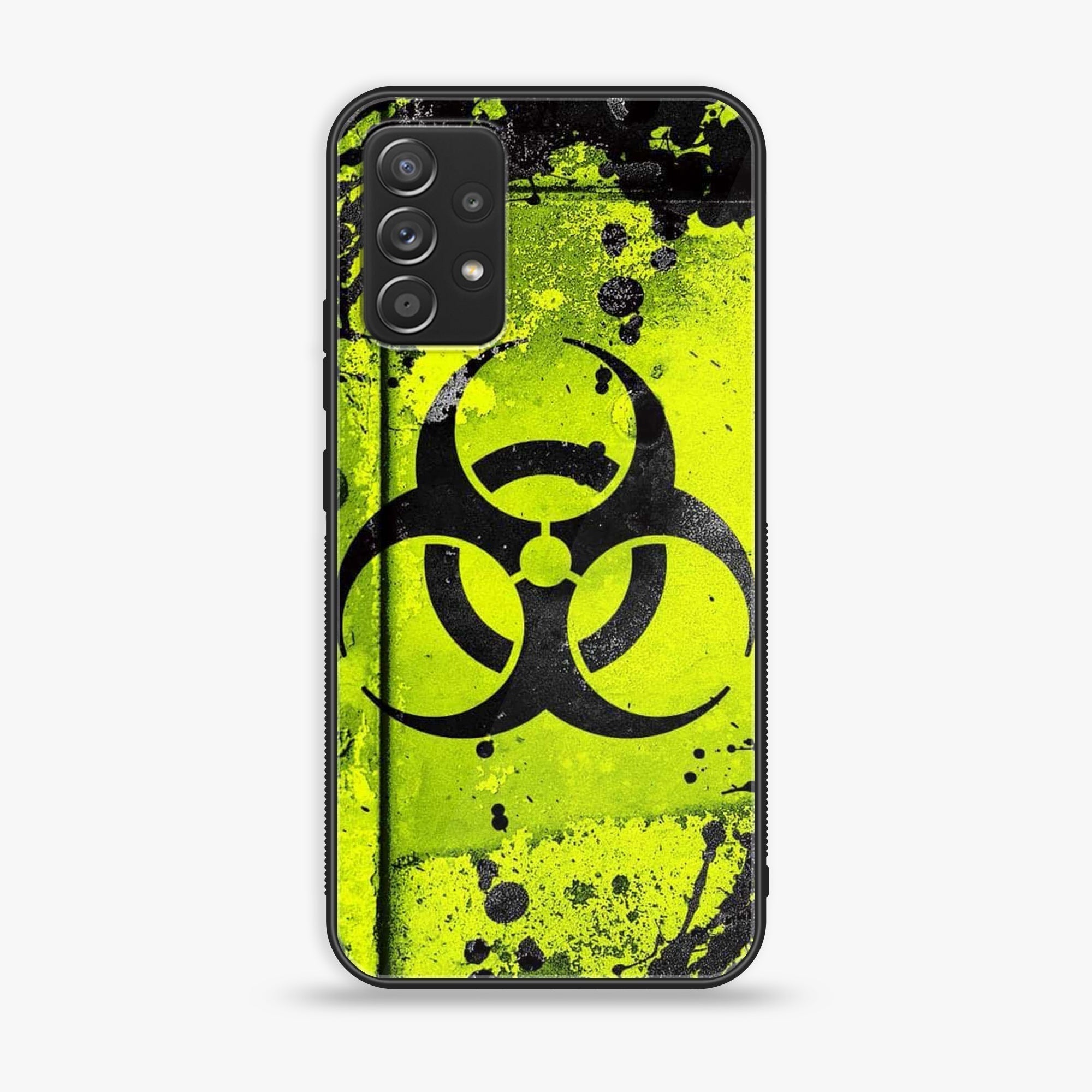 Samsung Galaxy A72 4G -  Biohazard Sign Series - Premium Printed Glass soft Bumper shock Proof Case