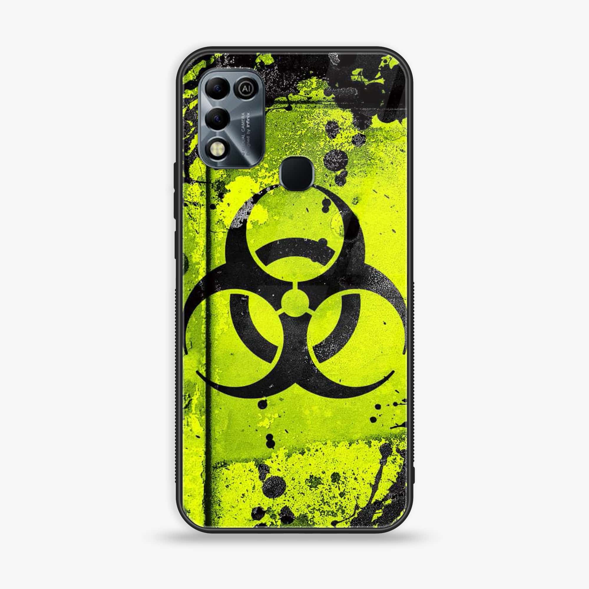 Infinix Hot 11 Play - Biohazard Sign Series - Premium Printed Glass soft Bumper shock Proof Case