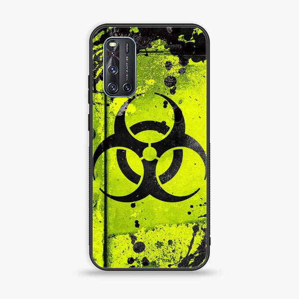 Vivo V19 - Biohazard Sign Design 9 - Premium Metal  Printed soft Bumper shock Proof Case  CS-28910