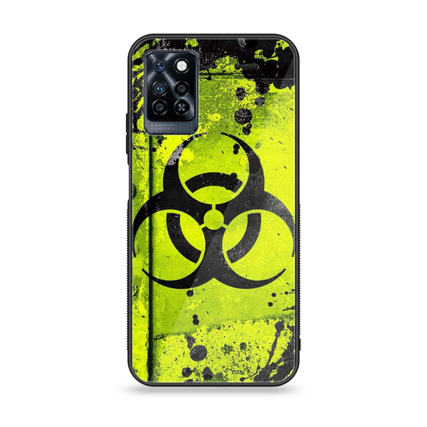 Infinix Note 10 Pro - Biohazard Sign Design 9 - Premium Printed Glass soft Bumper shock Proof Case CS-8444 CS-8445