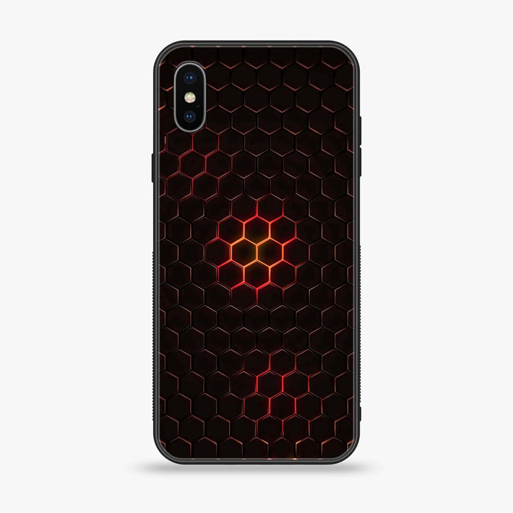 iPhone XS Max - 3D Design 9 - Premium Metal Printed soft Bumper shock Proof Case CS-14133