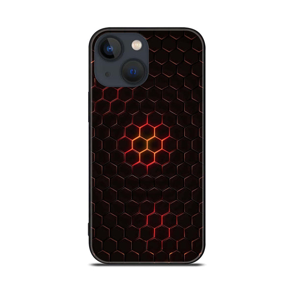 iPhone 13  - 3D Design 9  - Premium Metal Printed soft Bumper shock Proof Case CS-33237