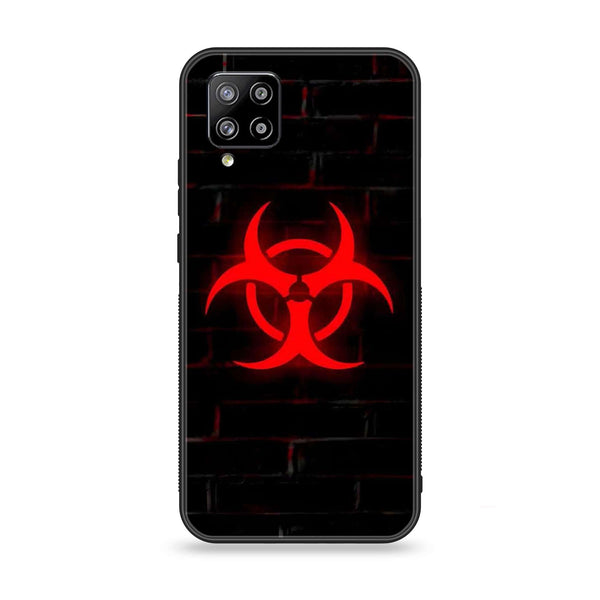 Samsung Galaxy A42 5G - Biohazard Sign  Design 6 - Premium Printed Glass soft Bumper shock Proof Case CS-25309