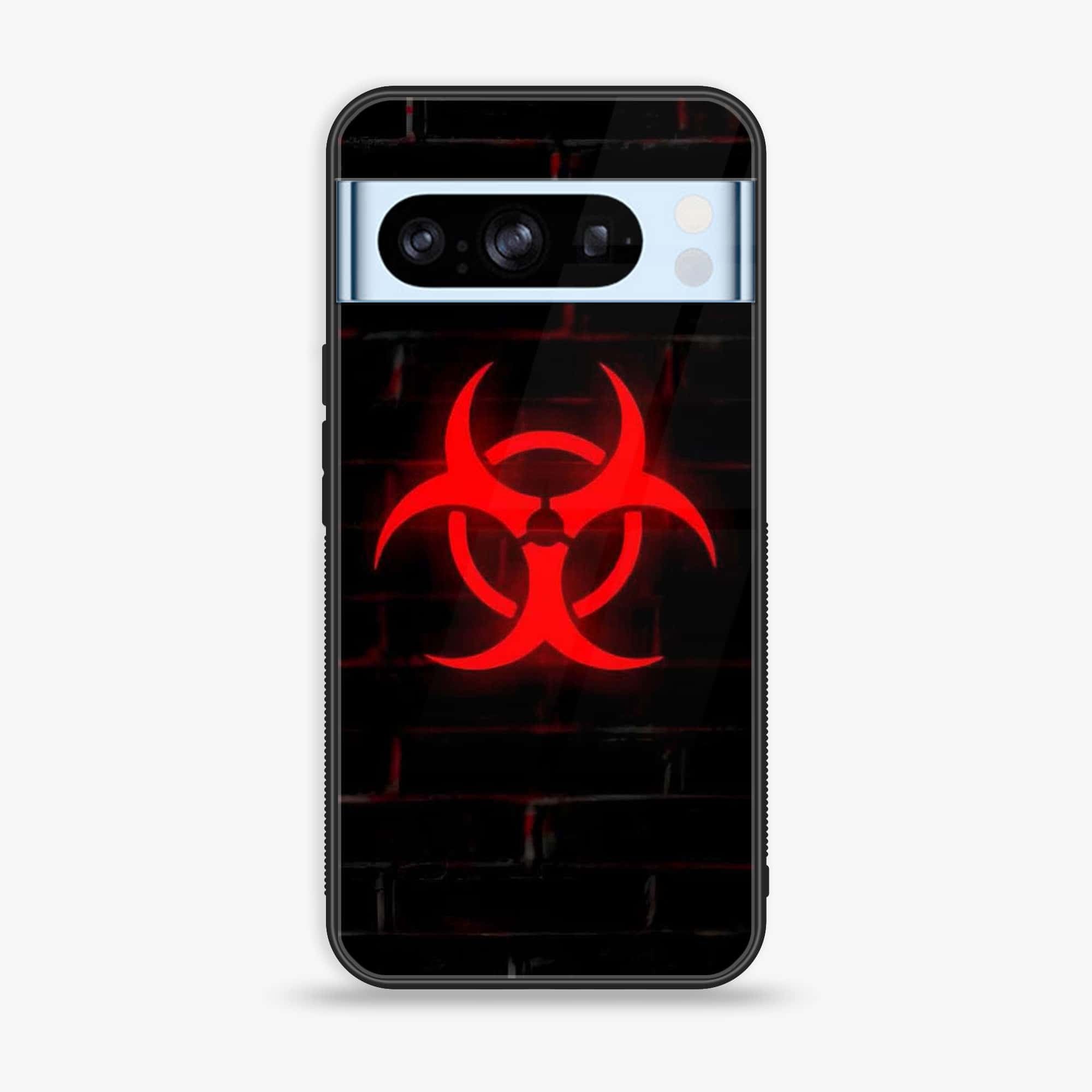Google Pixel 8 Pro - Biohazard Sign Series - Premium Printed Glass soft Bumper shock Proof Case