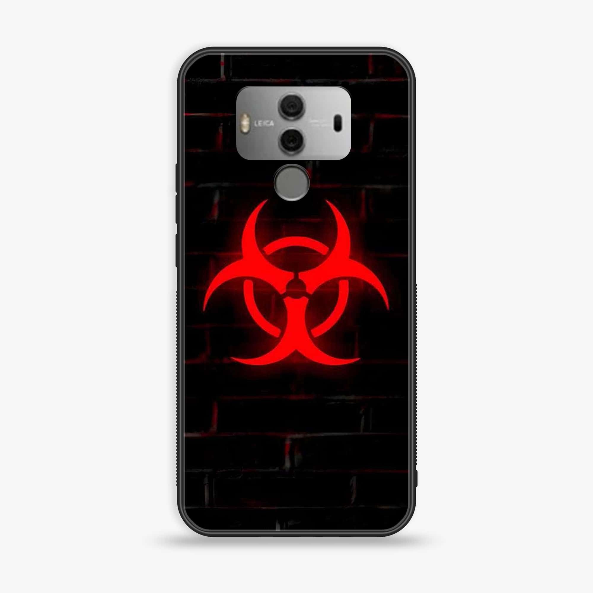 Huawei Mate 10 - Biohazard Sign Series - Premium Printed Glass soft Bumper shock Proof Case