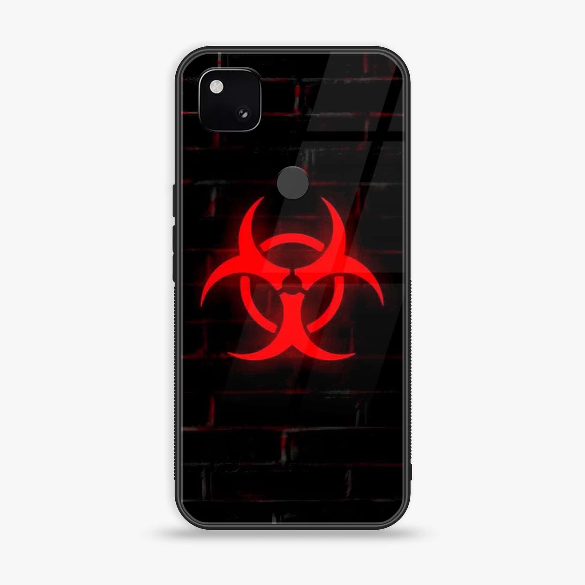 Google Pixel 4A - Biohazard Sign Series - Premium Printed Glass soft Bumper shock Proof Case