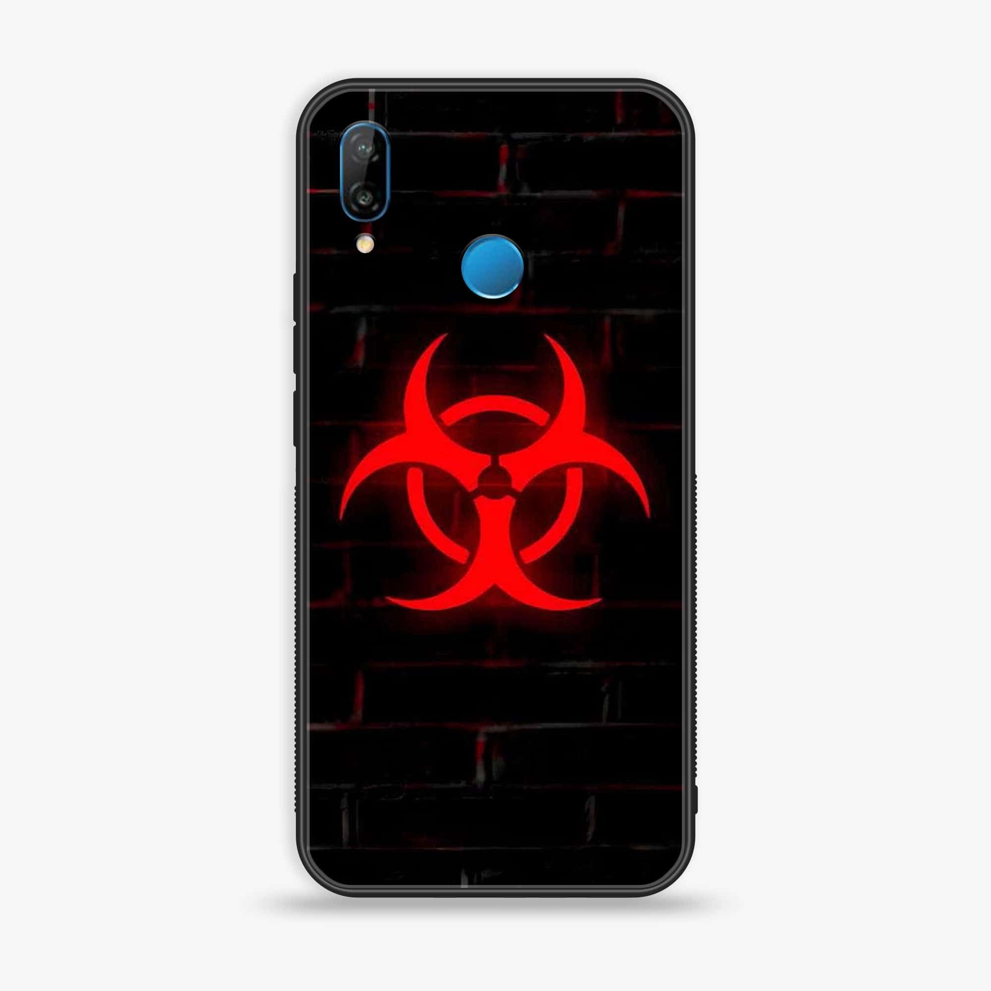 Huawei Y9 (2019) - Biohazard Sign Series - Premium Printed Glass soft Bumper shock Proof Case
