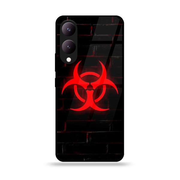 Vivo Y17S - Biohazard Sign Design 6 - Premium Printed Glass soft Bumper shock Proof Case CS-16854