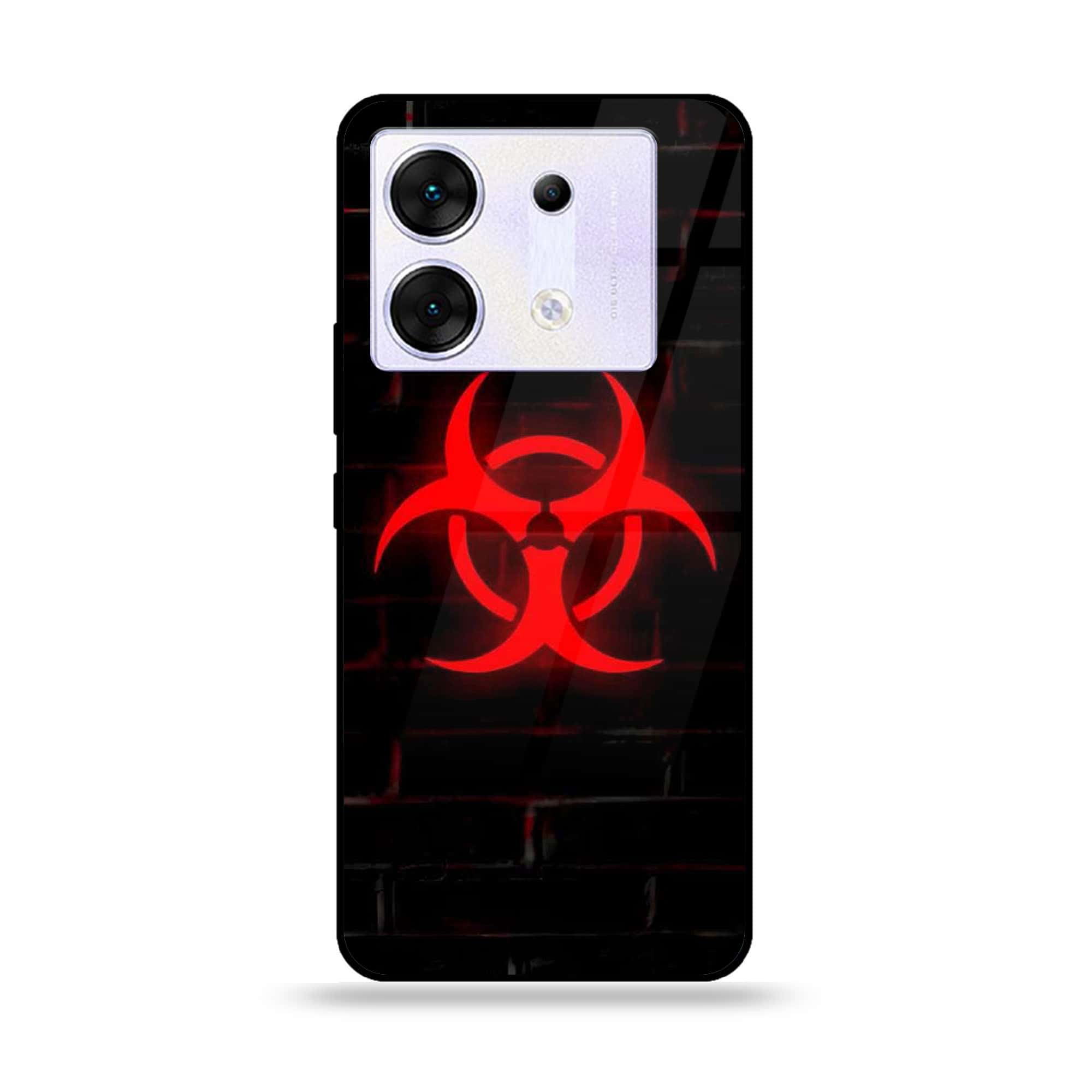 Infinix Zero 30 5G - Biohazard Sign Series - Premium Printed Glass soft Bumper shock Proof Case