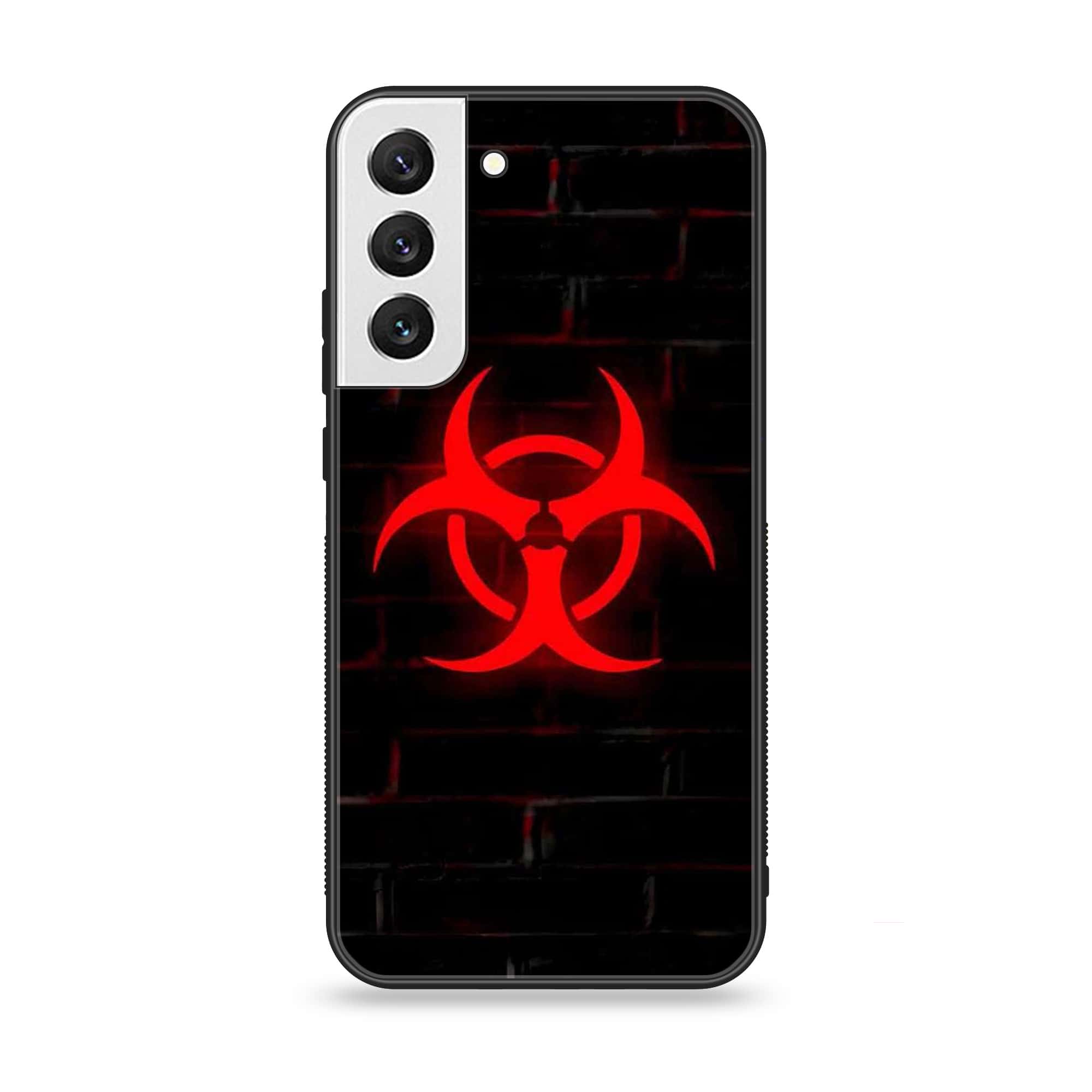 Samsung Galaxy S21 FE  - Biohazard Sign - Premium Printed Glass soft Bumper shock Proof Case