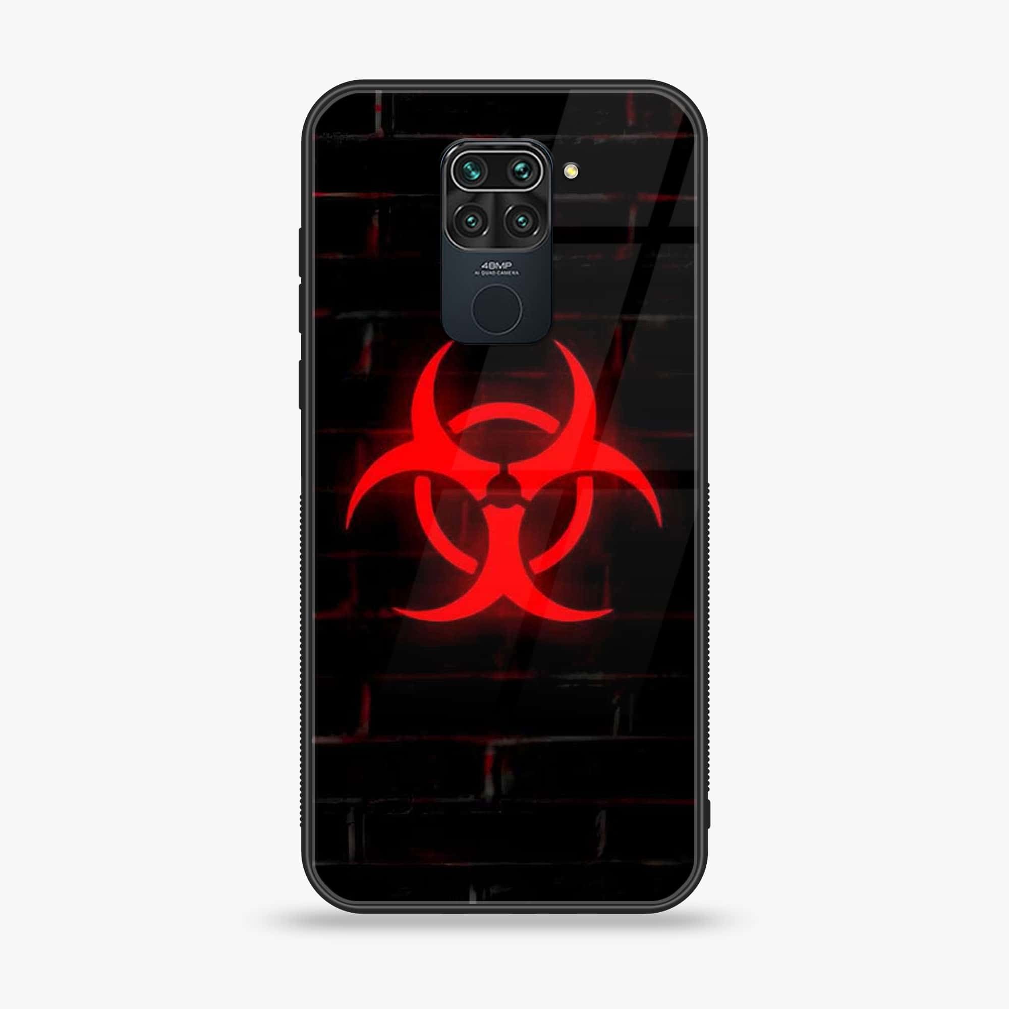 Xiaomi Redmi 10X 4g - Biohazard Sign Series - Premium Printed Glass soft Bumper shock Proof Case