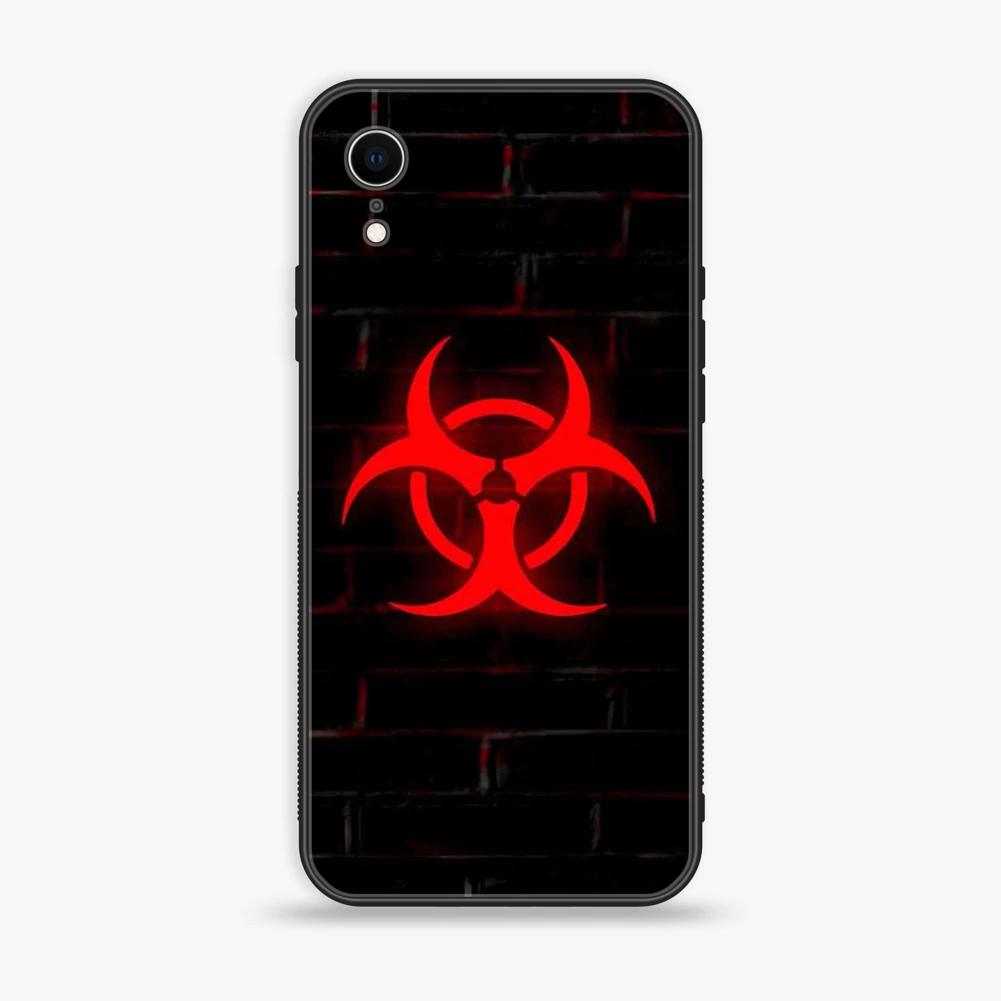 iPhone XR - Biohazard Sign - Premium Printed Glass soft Bumper shock Proof Case