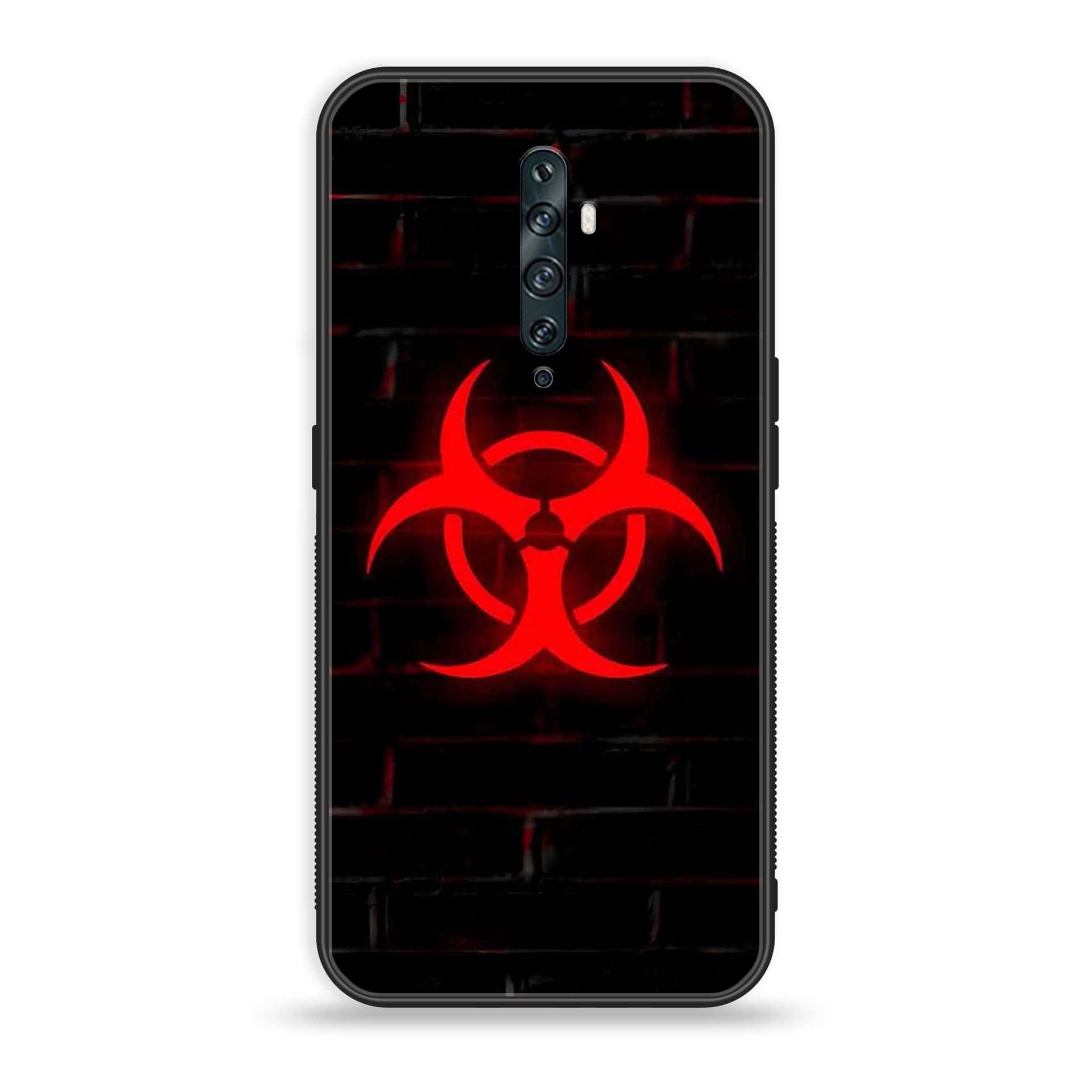 OPPO Reno 2f - Biohazard Sign Series - Premium Printed Glass soft Bumper shock Proof Case