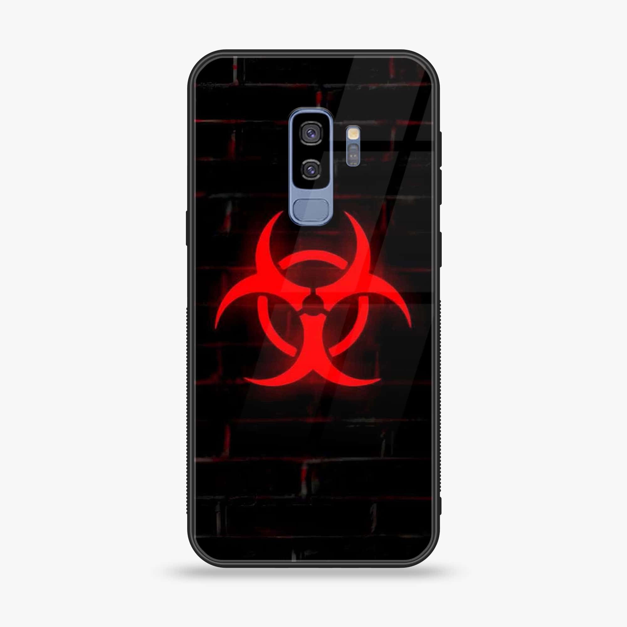 Samsung Galaxy S9 Plus - Biohazard Sign Series - Premium Printed Glass soft Bumper shock Proof Case