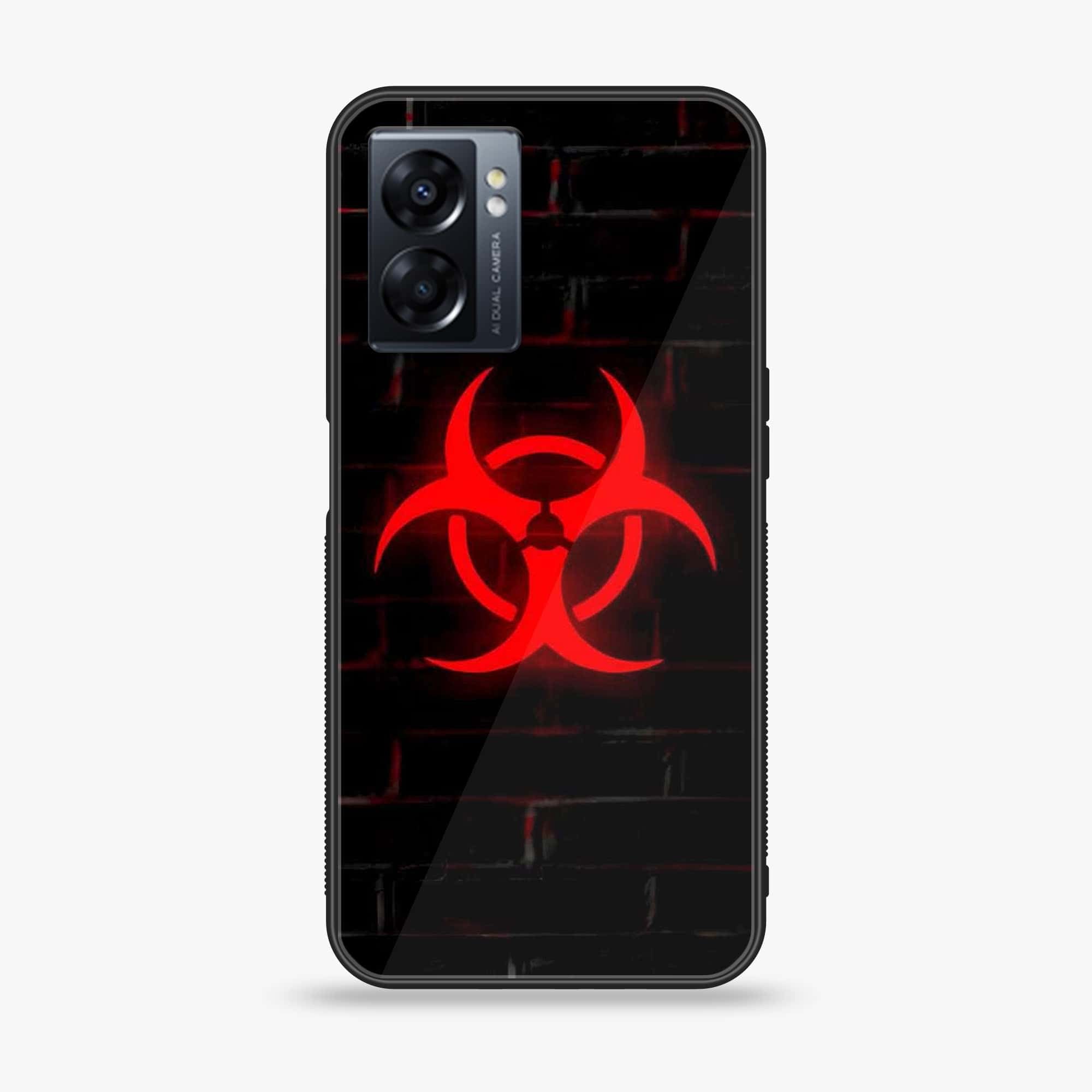 Oppo A77 4G - Biohazard Sign Series - Premium Metal Printed soft Bumper shock Proof Case