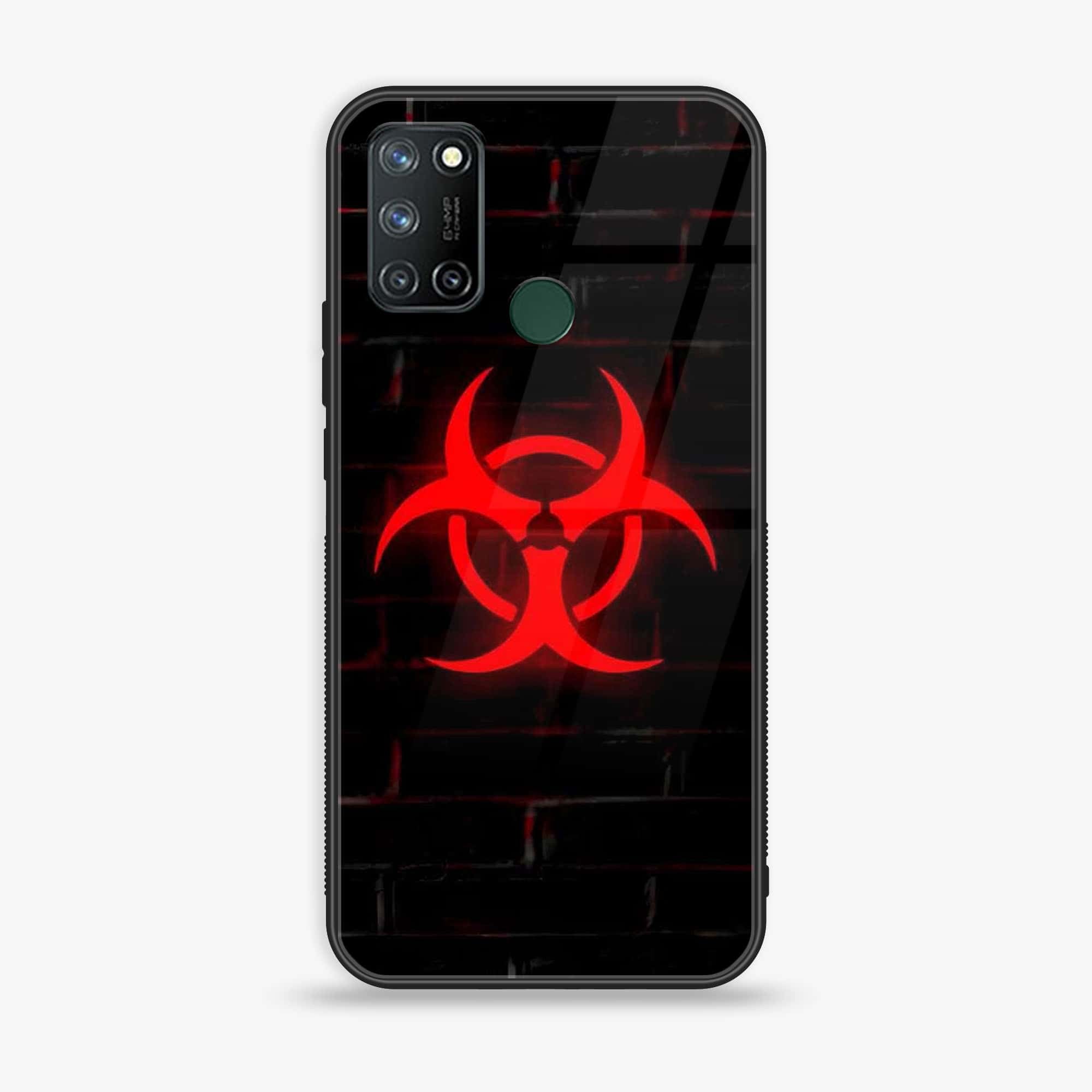 Realme 7i - Biohazard Sign Series - Premium Printed Glass soft Bumper shock Proof Case