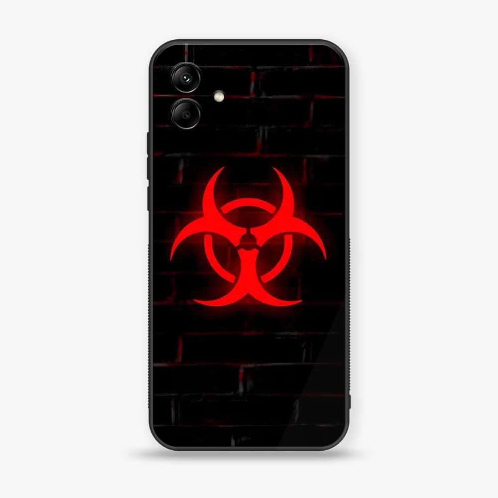 Samsung Galaxy A04e - Biohazard Sign- Premium Printed Glass soft Bumper shock Proof Case