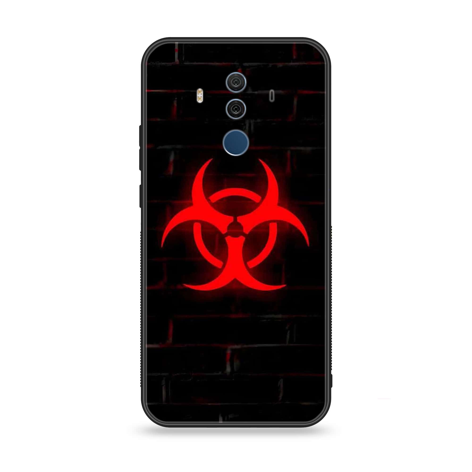 Huawei Mate 10 Pro - Biohazard Sign - Premium Printed Glass soft Bumper shock Proof Case