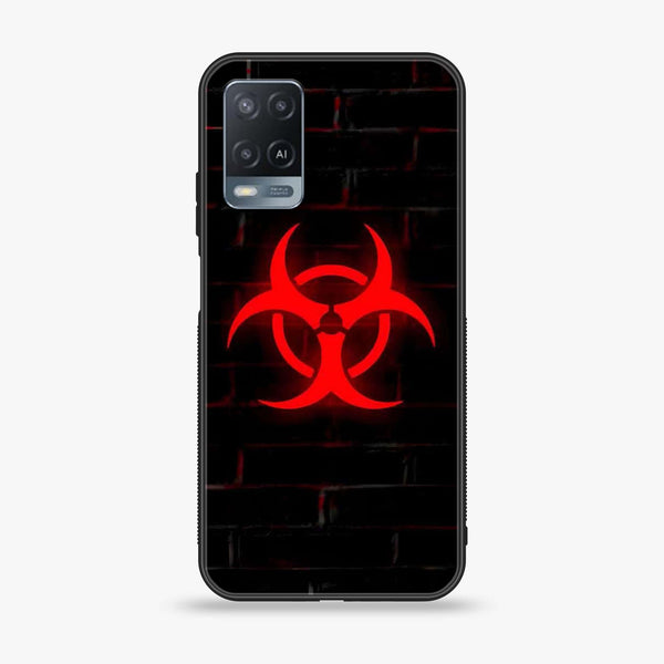 Oppo A54 - Biohazard  Design 6 - Premium Metal Printed soft Bumper shock Proof Case CS-36334