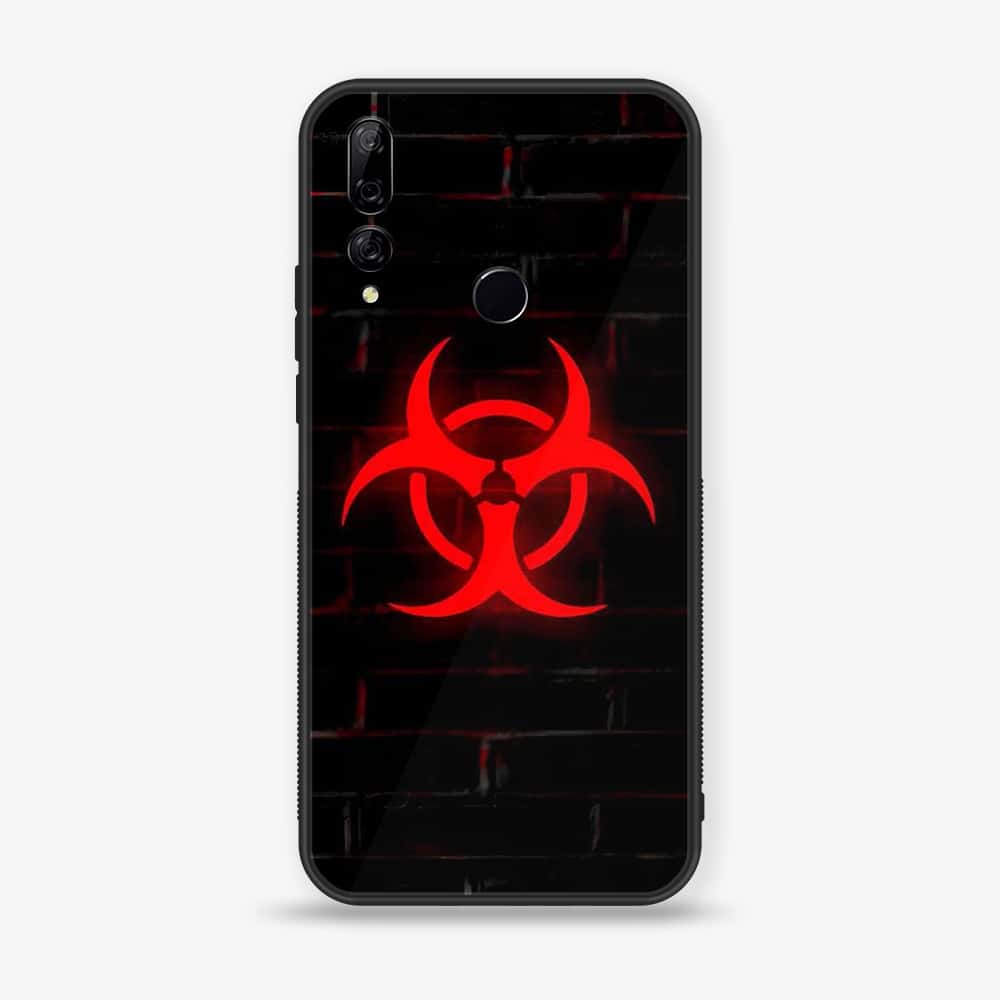 Huawei Y9 Prime (2019) - Biohazard Sign Series - Premium Printed Glass soft Bumper shock Proof Case
