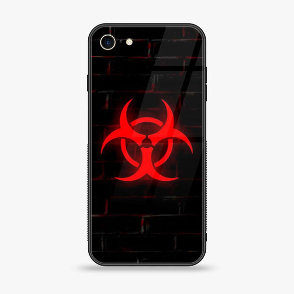 IPhone SE 2020 - Biohazard Sign Design 6 - Premium Printed Glass soft Bumper shock Proof Case CS-19661