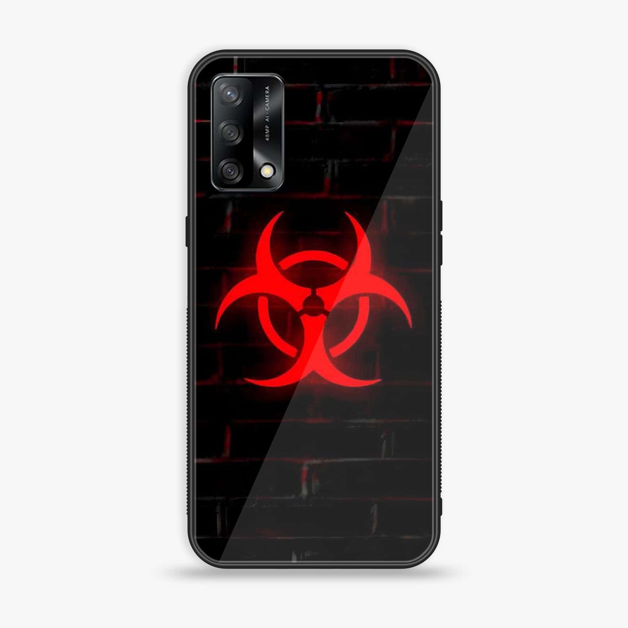 Oppo F19s - Biohazard Sign Series - Premium Metal Printed soft Bumper shock Proof Case