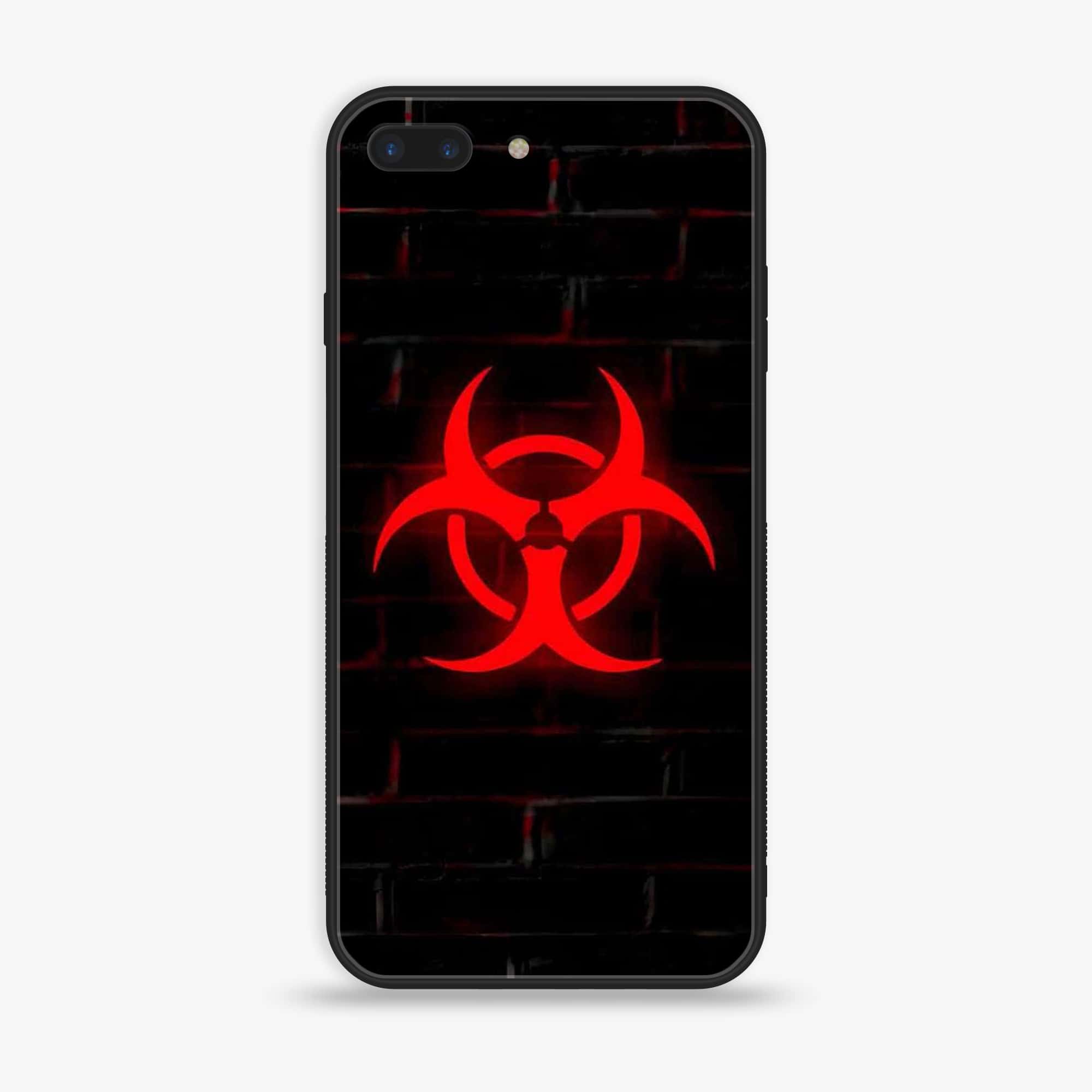 iPhone 7Plus - Biohazard Sign Series - Premium Printed Glass soft Bumper shock Proof Case