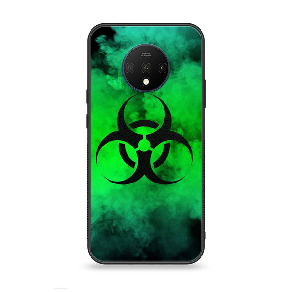 OnePlus 7T - Biohazard Sign Design 7 - Premium Metal Printed soft Bumper Shock Proof Case CS-17188