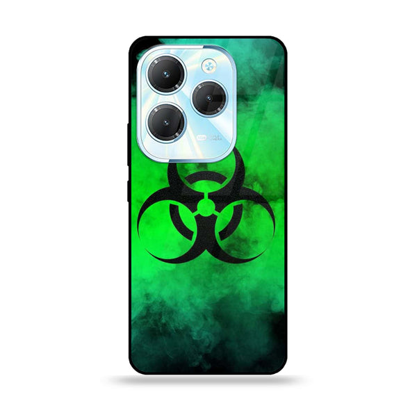 Infinix Hot 40 Pro / Hot 40  - Biohazard Sign Design 7 - Premium Metal Printed soft Bumper Shock Proof Case CS-8023