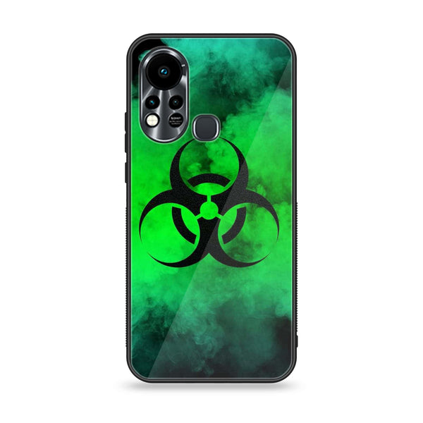 Infinix Hot 11S Biohazard Sign Design 7 -  Premium Printed Glass soft Bumper shock Proof Case CS-25823