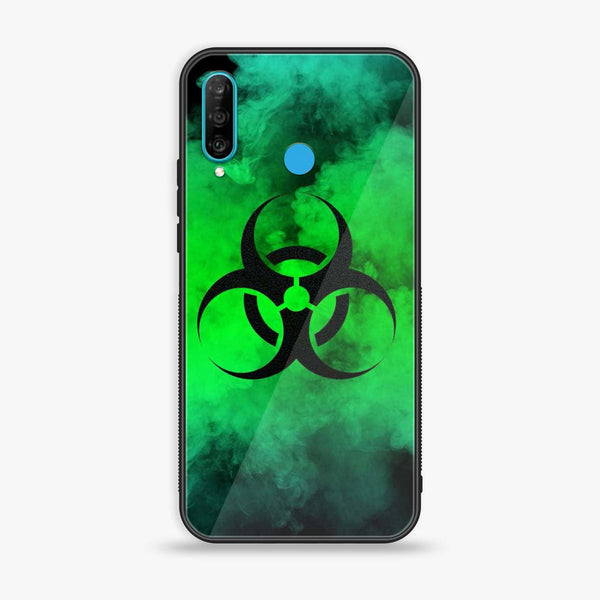 Huawei P30 lite - Biohazard Sign Design 7 - Premium Printed Glass soft Bumper shock Proof Case CS-18300