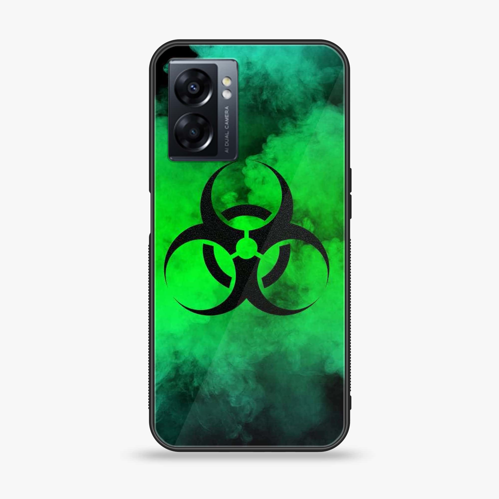 Oppo A77 4G - Biohazard Sign Series - Premium Metal Printed soft Bumper shock Proof Case