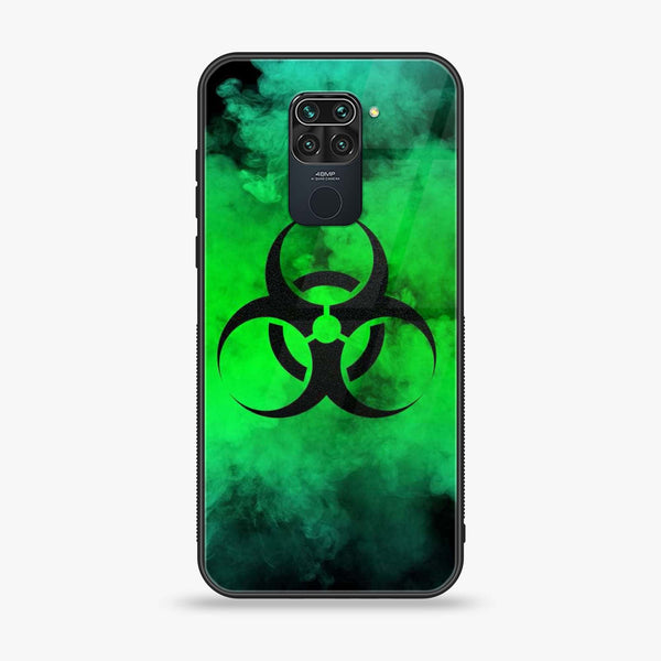 Xiaomi Redmi 10X 4G / Xiaomi Redmi Note 9 - Biohazard Sign Design 7 - Premium Printed Glass soft Bumper shock Proof Case CS-36127