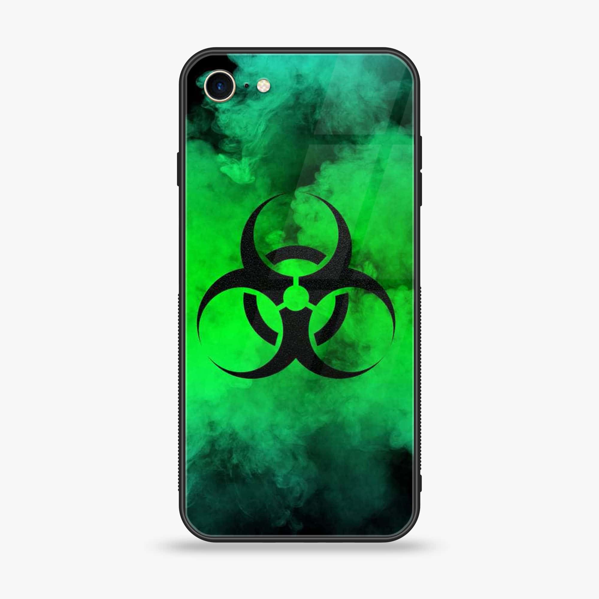 iPhone 7 - Biohazard Sign Series - Premium Printed Glass soft Bumper shock Proof Case