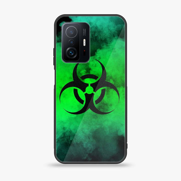 Xiaomi 11T /11T Pro  - Biohazard Sign Design 7  - Premium Printed Glass soft Bumper shock Proof Case  CS-26640