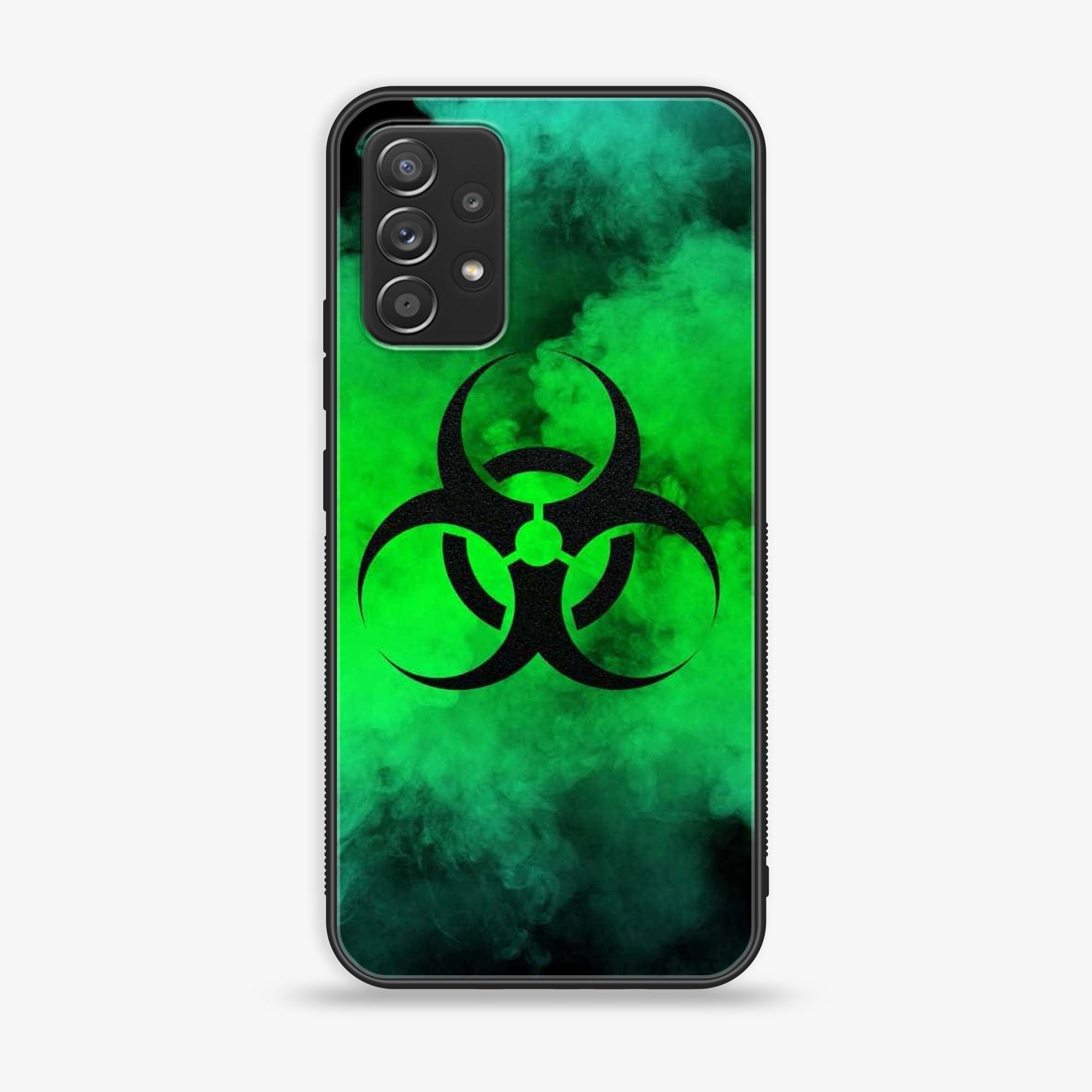 Samsung Galaxy A72 4G -  Biohazard Sign Series - Premium Printed Glass soft Bumper shock Proof Case