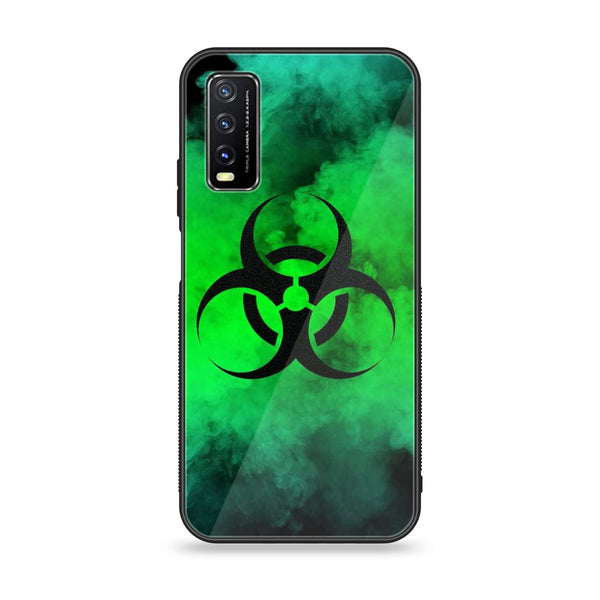 Vivo Y20 2021 Biohazard Sign Design 7 Premium Printed Glass soft Bumper shock Proof Case CS-8802