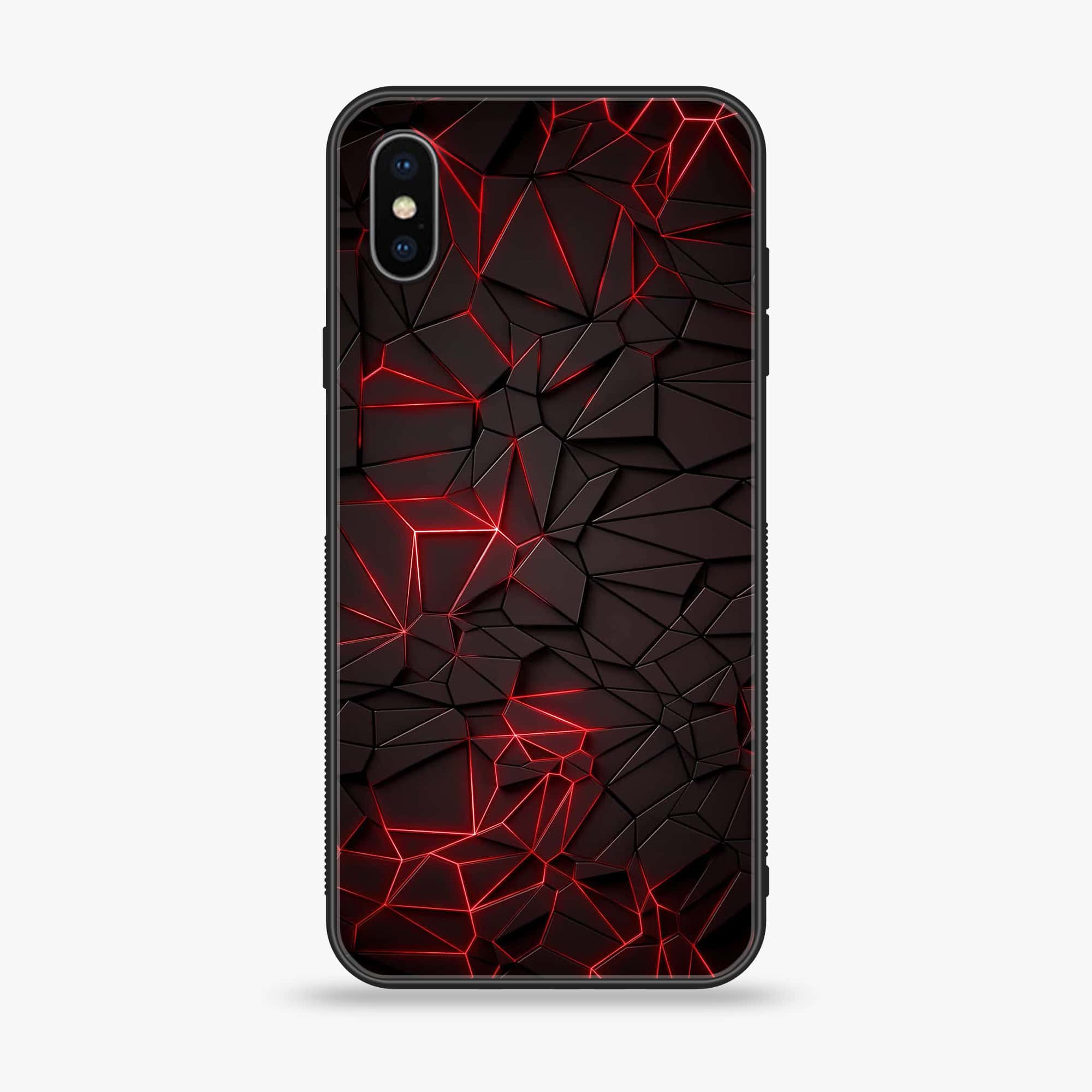 iPhone X/XS - 3D Designs - Premium Printed Glass soft Bumper shock Proof Case