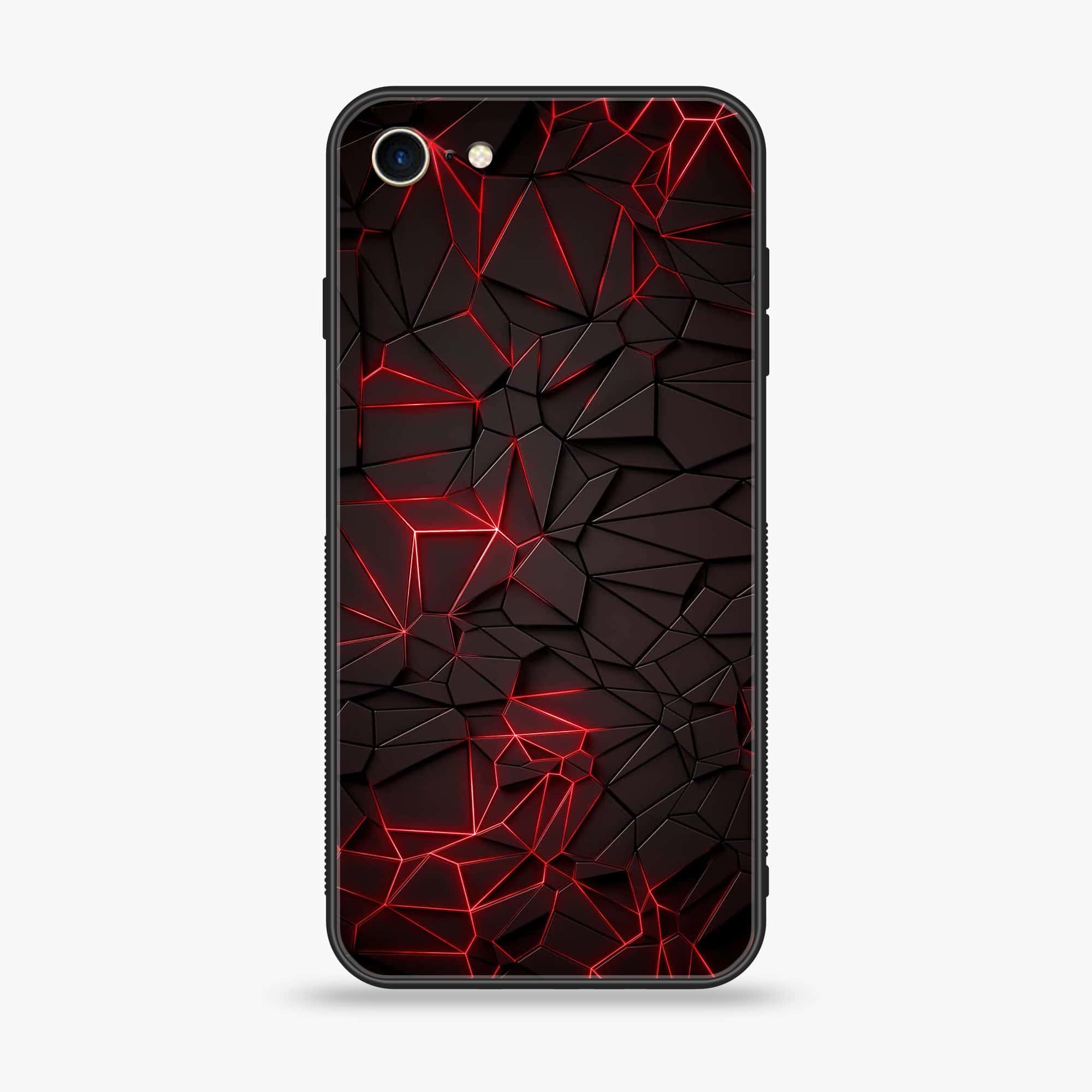 iPhone 8 - 3D Designs Series - Premium Printed Glass soft Bumper shock Proof Case