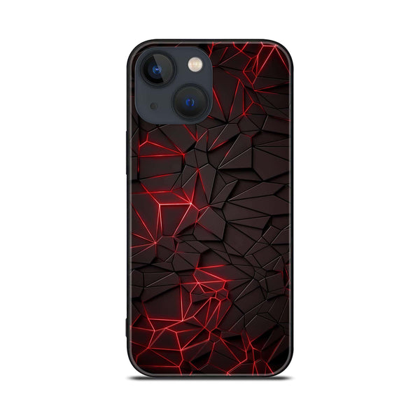 iPhone 14 Plus  - 3D Design 7 - Premium Printed Glass soft Bumper shock Proof Case CS-19564