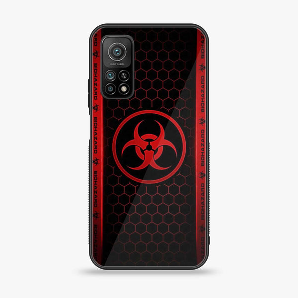 Xiaomi Mi 10T Pro Biohazard Sign  Design 5  Premium Printed Glass soft Bumper shock Proof Case  CS-30588