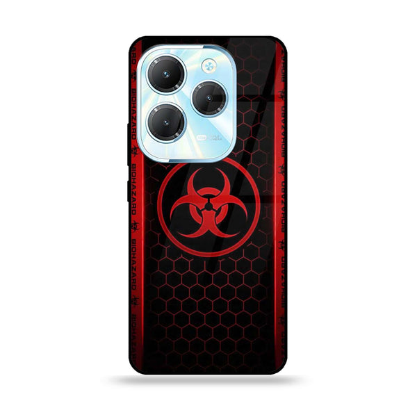 Infinix Hot 40 Pro / Hot 40 - Biohazard Sign Design 5 - Premium Metal Printed soft Bumper Shock Proof Case CS-8024