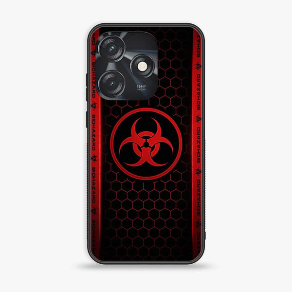 Tecno Spark 10C - Biohazard Sign Design 5  - Premium Printed Glass soft Bumper shock Proof Case CS-12992 CS-43208